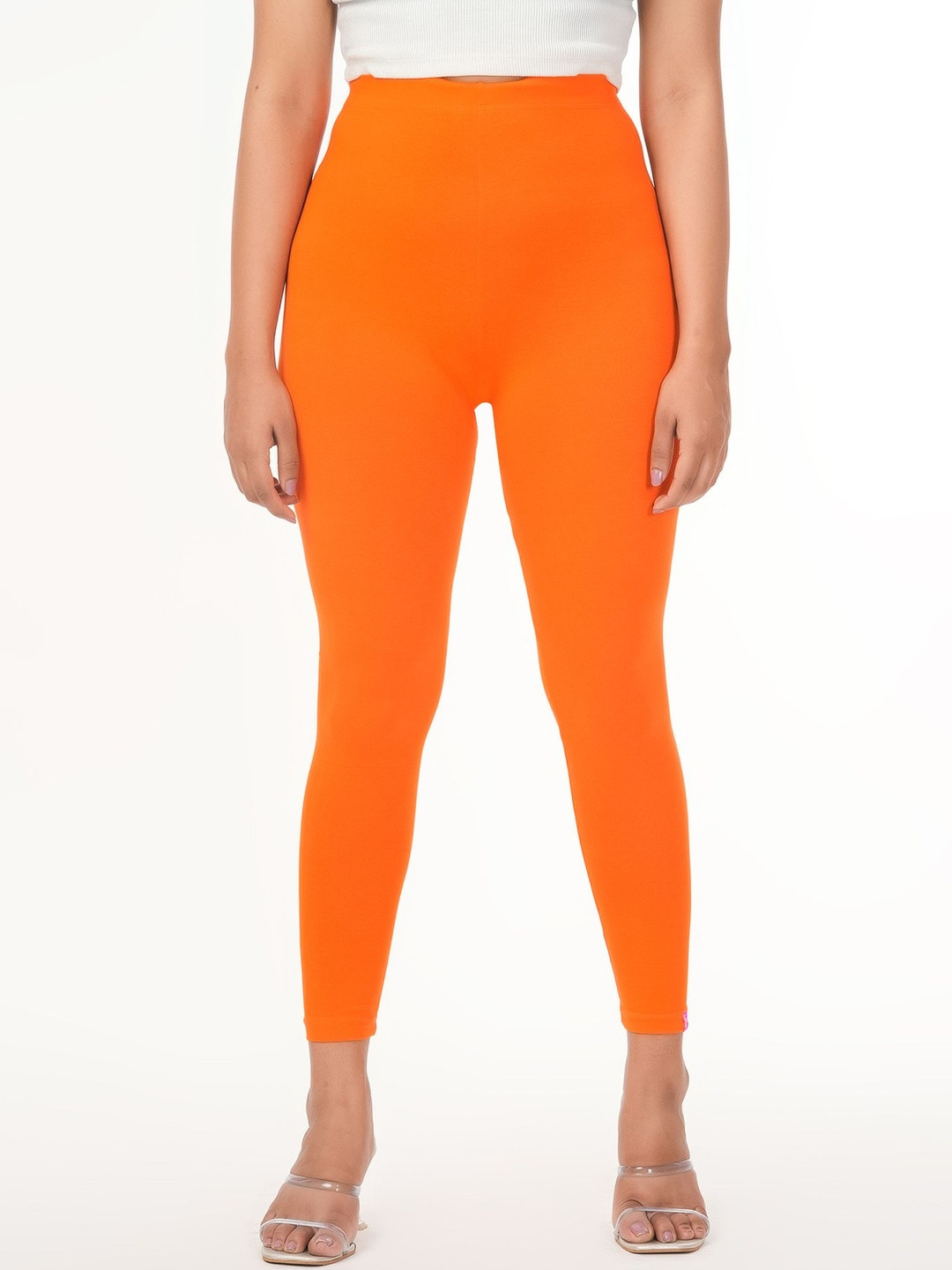 Loveit Women Cotton Blend Solid Ankle Length Leggings