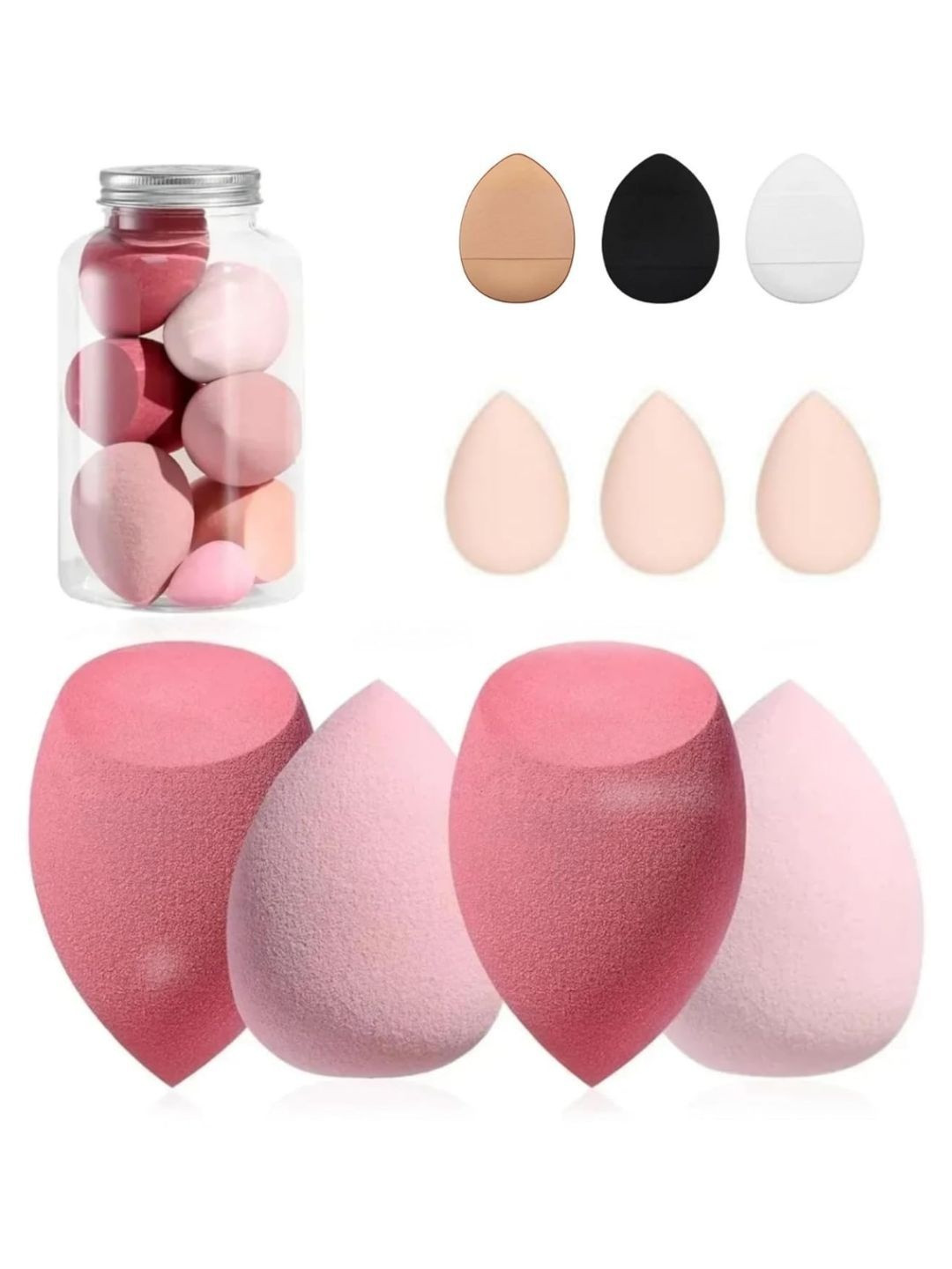 MEPOINT Set Of 10 Makeup Sponge & Finger Puff