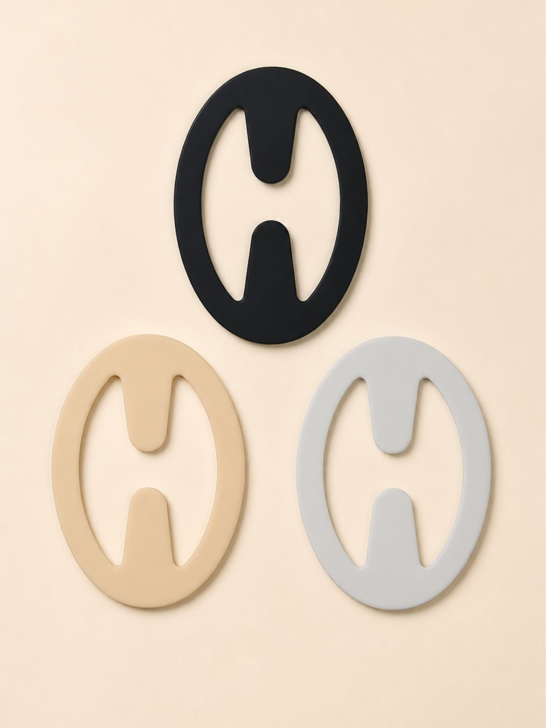 SECRETS BY ZEROKAATA Pack of 3 Pieces Oval Racer Back Bra Strap Clips For Women