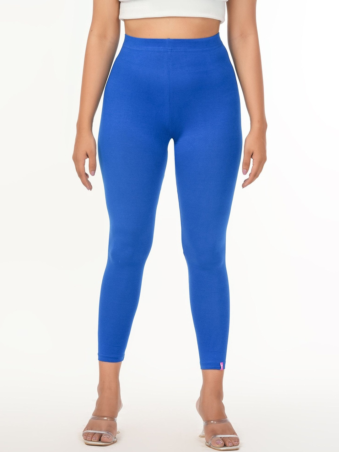 Loveit Women Cotton Blend Solid Ankle Length Leggings