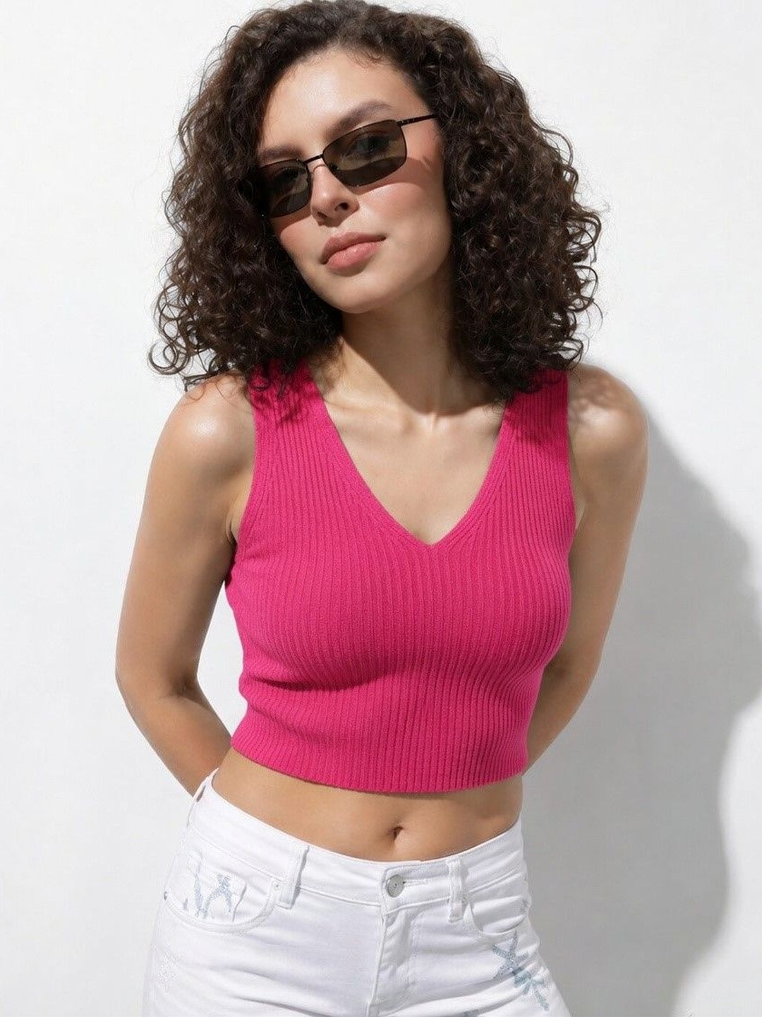 LADYGLOW Cotton Crop Top