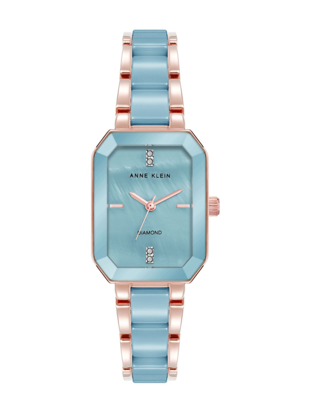 ANNE KLEIN Women Brass Mother of Pearl Dial & Bracelet Style Straps Analogue Watch AK 5260AQRG