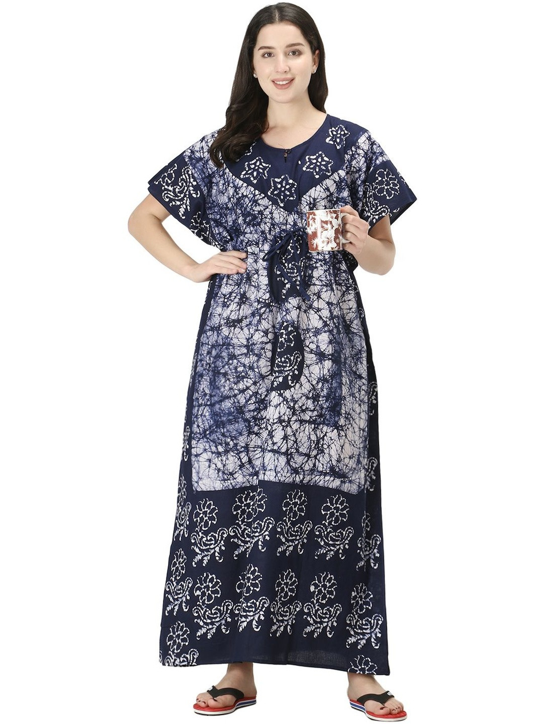H & Y Apparel Printed Maxi Nightdress
