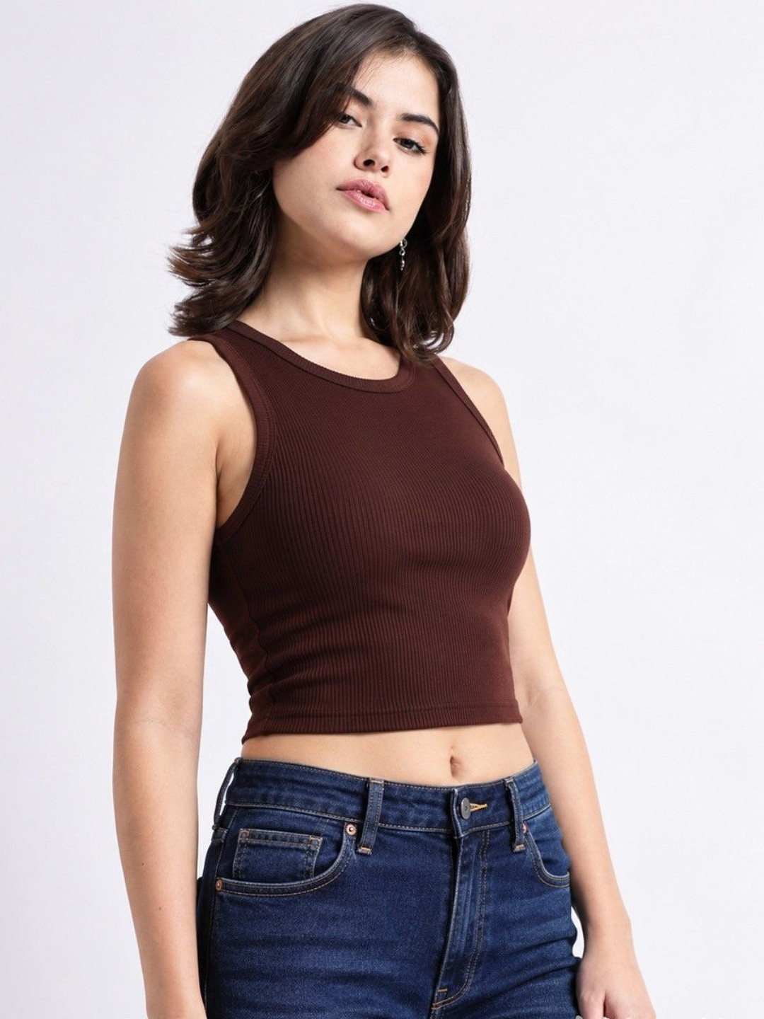 LADYGLOW Cotton Crop Top