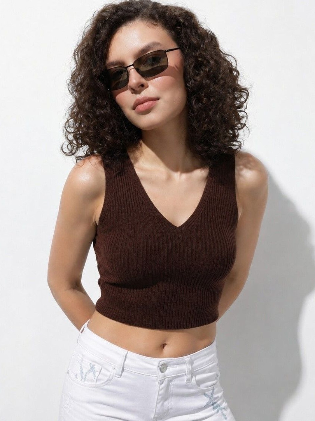 LADYGLOW Cotton Crop Top