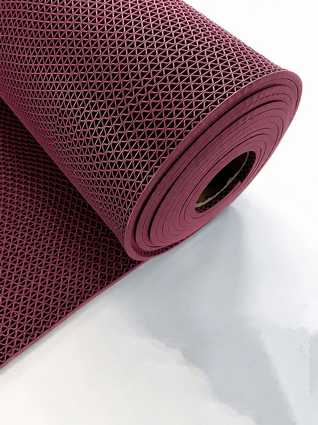 MORADO Mauve Anti-Skid PVC Rubber Floor Mat - 2 x 3 Feet