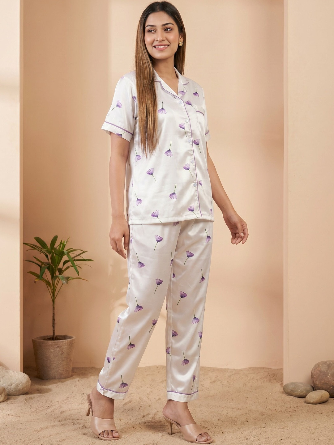 Travel Wardrobe Women Printed Night suit