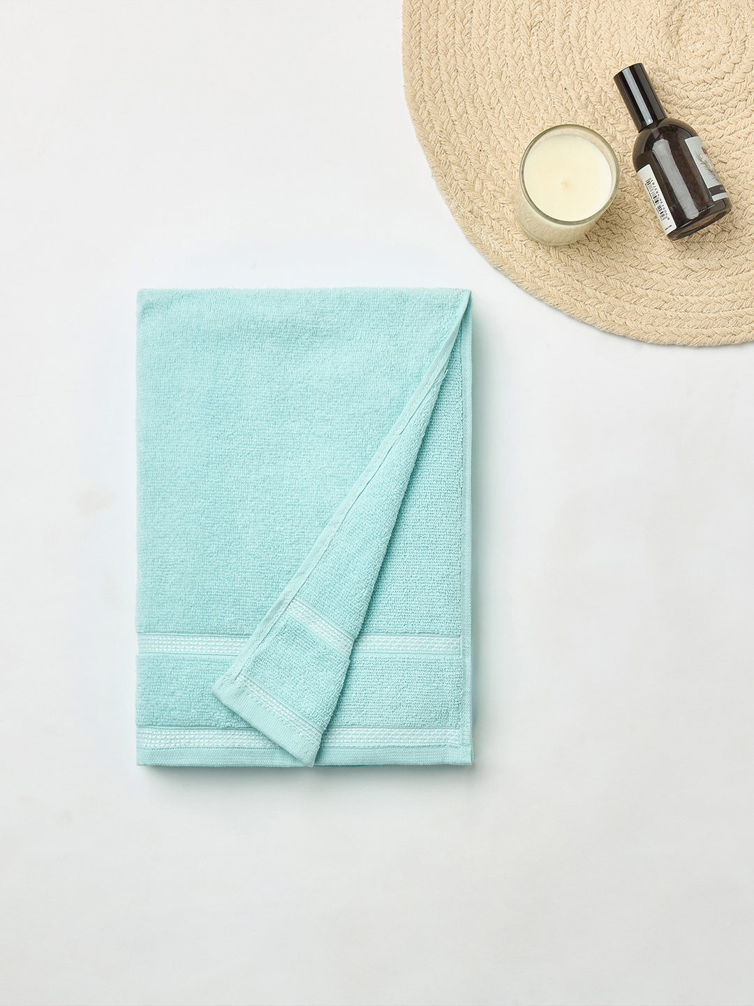 Himeya Blue Cotton 350 GSM Bath Towel
