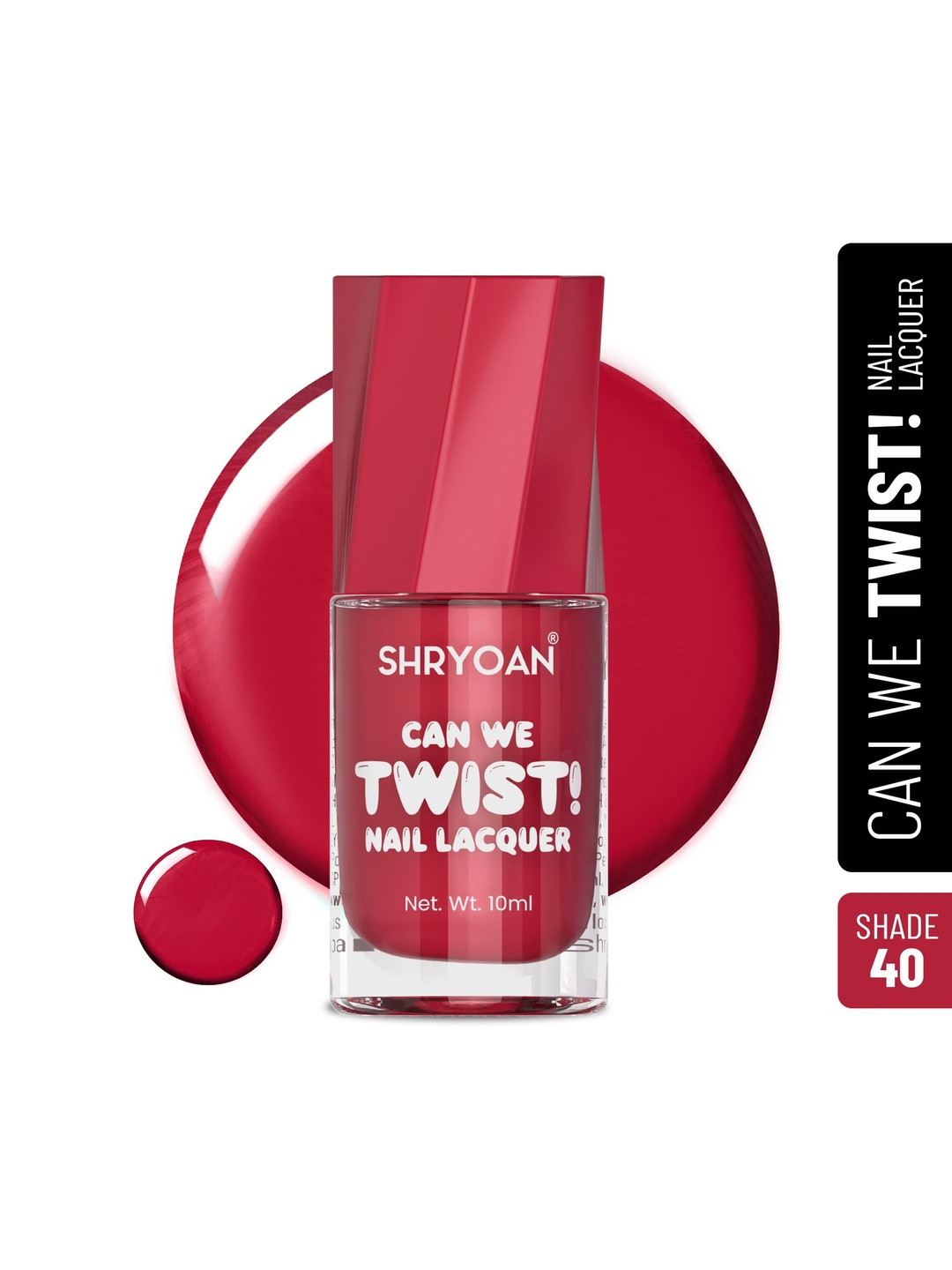SHRYOAN Can We Twist Long Lasting Nail Polish - 10 ml - Shade-40
