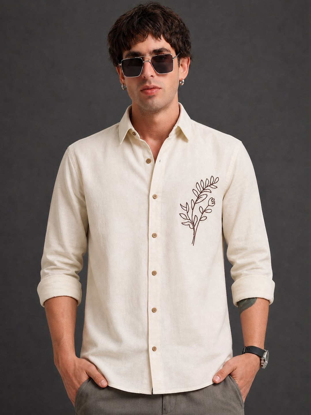 CHROVEL Men Casual Shirt