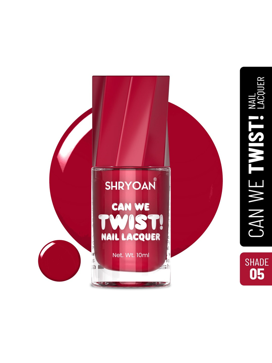 SHRYOAN Can We Twist Long Lasting Nail Polish - 10 ml - Shade-05
