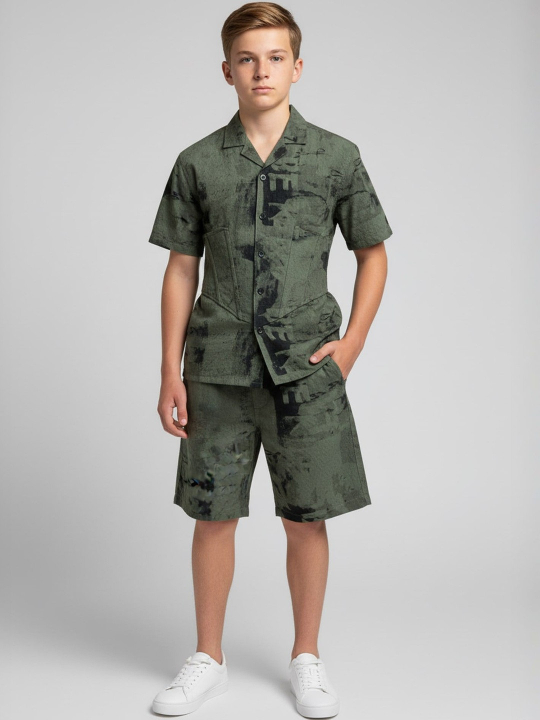 URBANBOYS CLUB Printed Shirt with Shorts