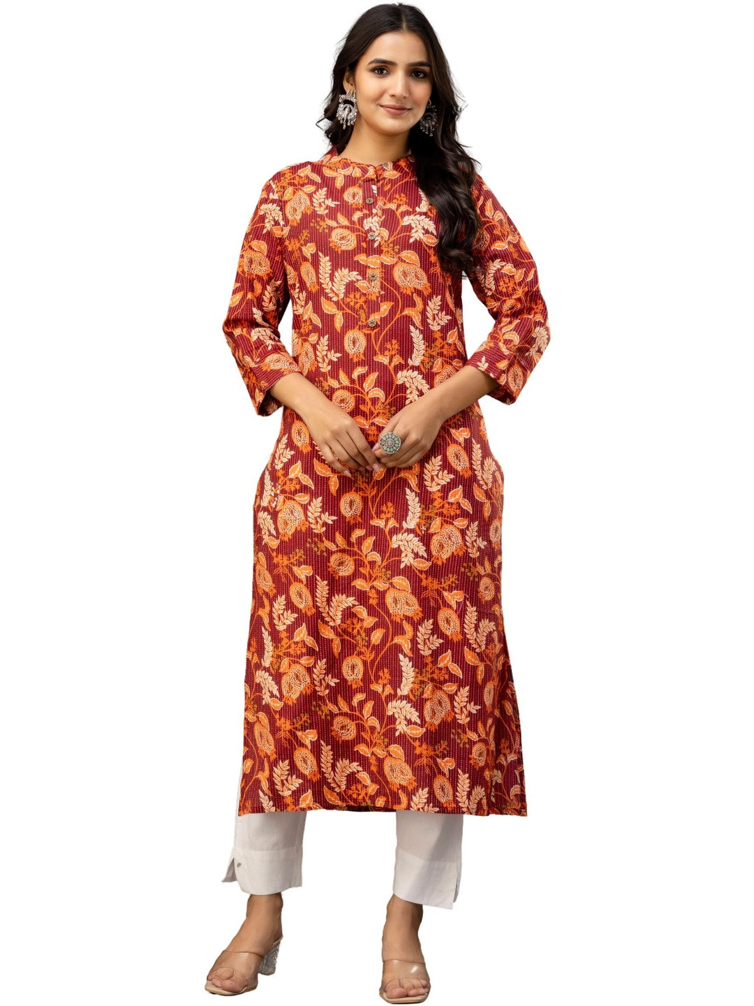 Kalphem Women Floral Printed Kurta