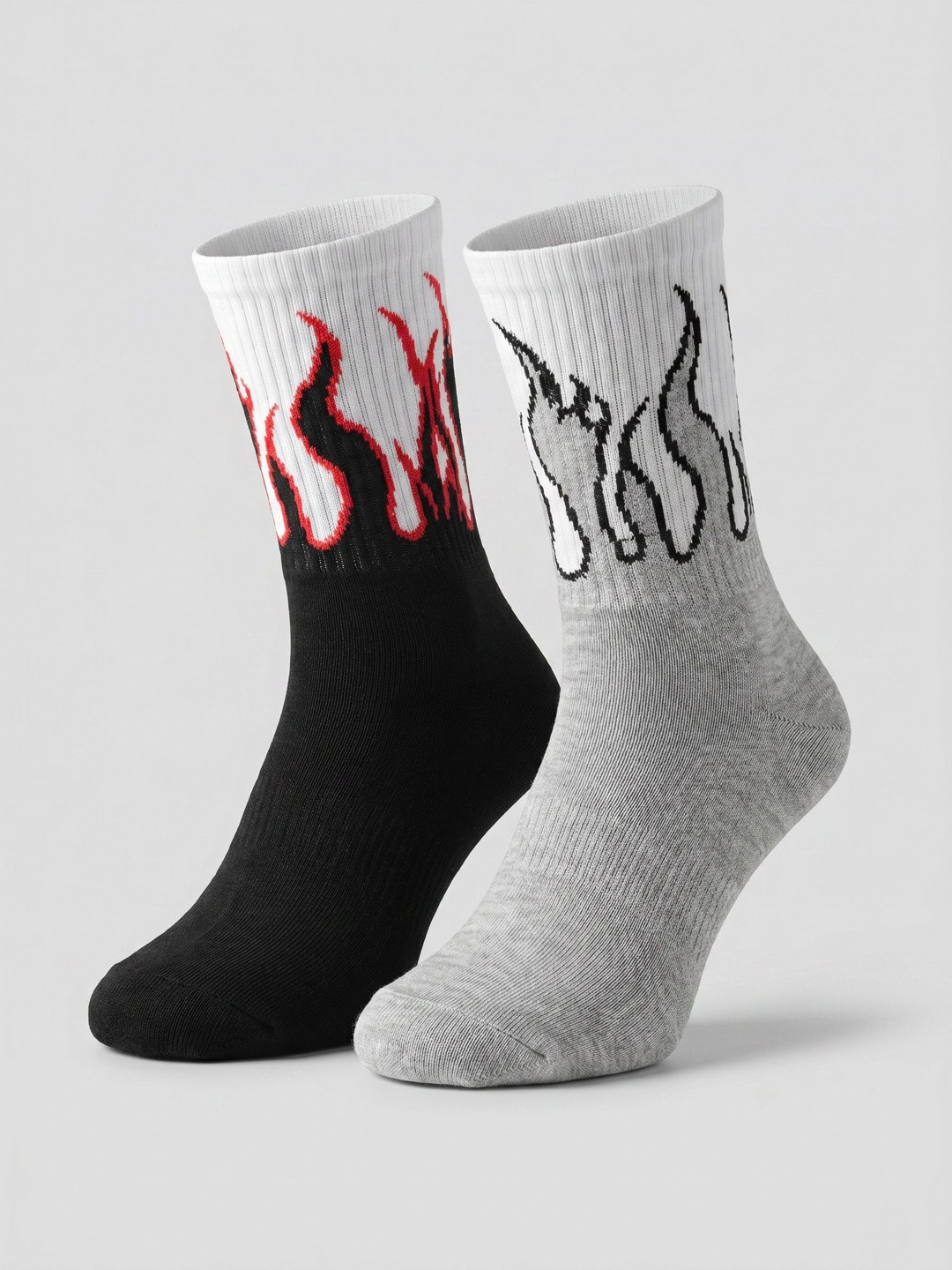 Moda Rapido Men Pack of 2 Cotton Blend Patterned Calf Length Socks