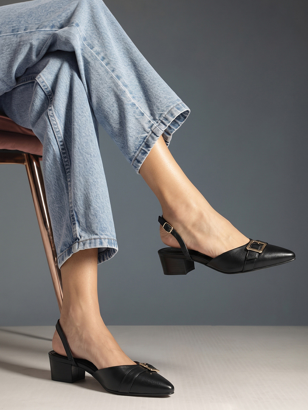 Kenneth Cole Women Leather Block Sandals