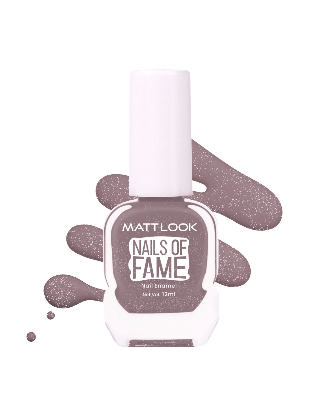 MATTLOOK Nails Of Fame Long Lasting Nail Enamel - Starry Grey 64 - 12 ml