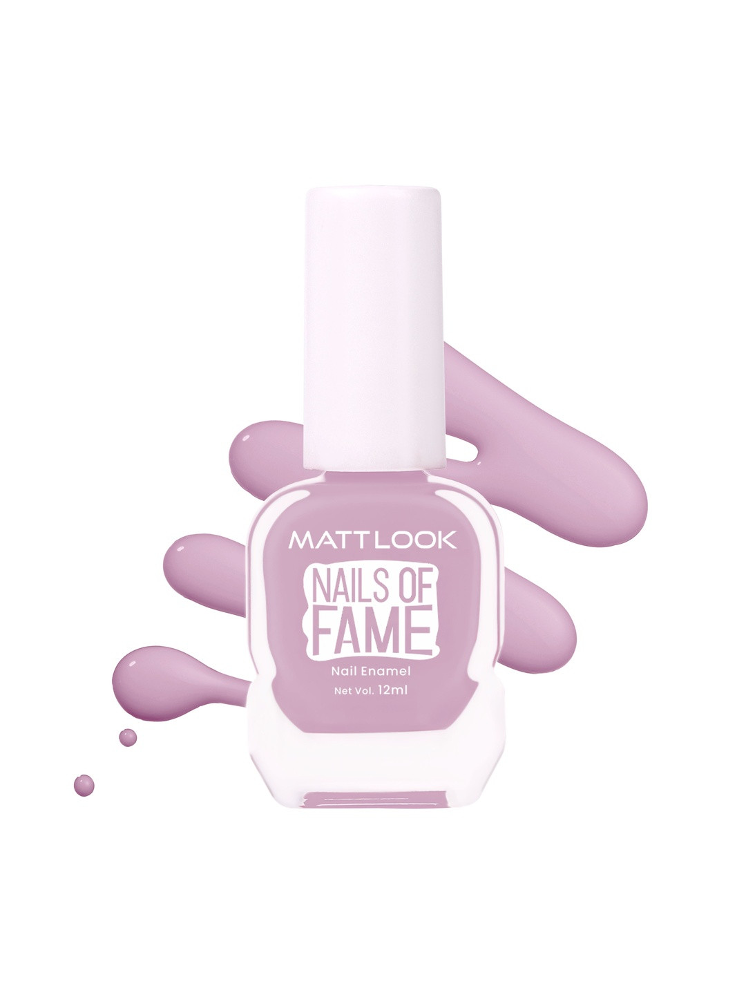 MATTLOOK Nails Of Fame Long Lasting Nail Polish- 12 ml - Silky Mauve 04
