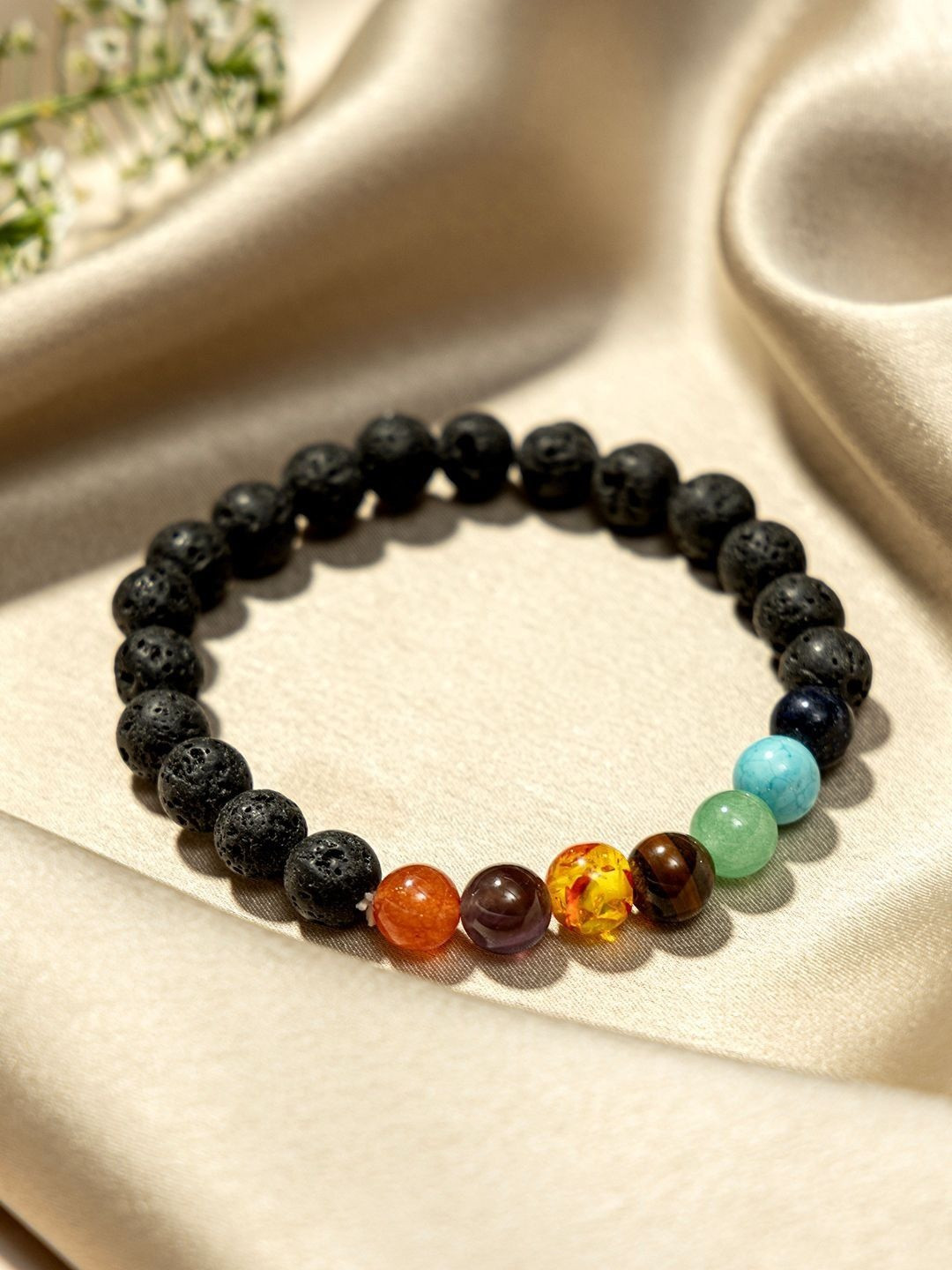 Tempus Gems Unisex Seven Chakras Healing Bracelet