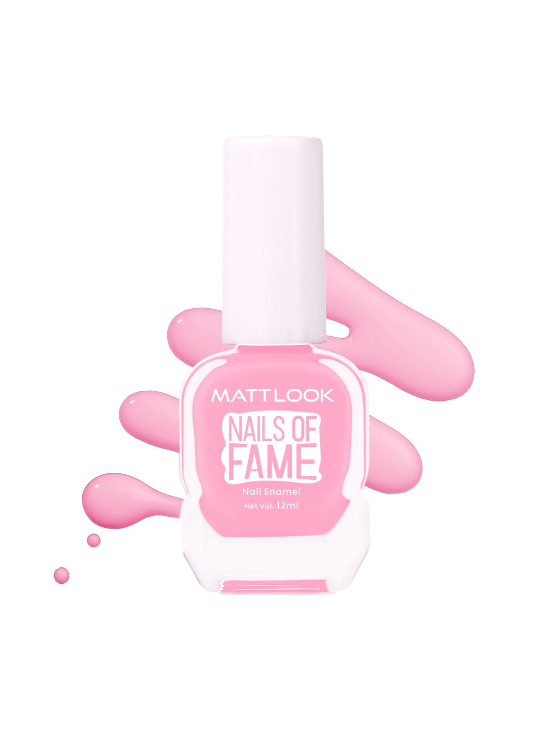 MATTLOOK Nails Of Fame Long Lasting Nail Enamel - 12 ml - Lotus Pink 32