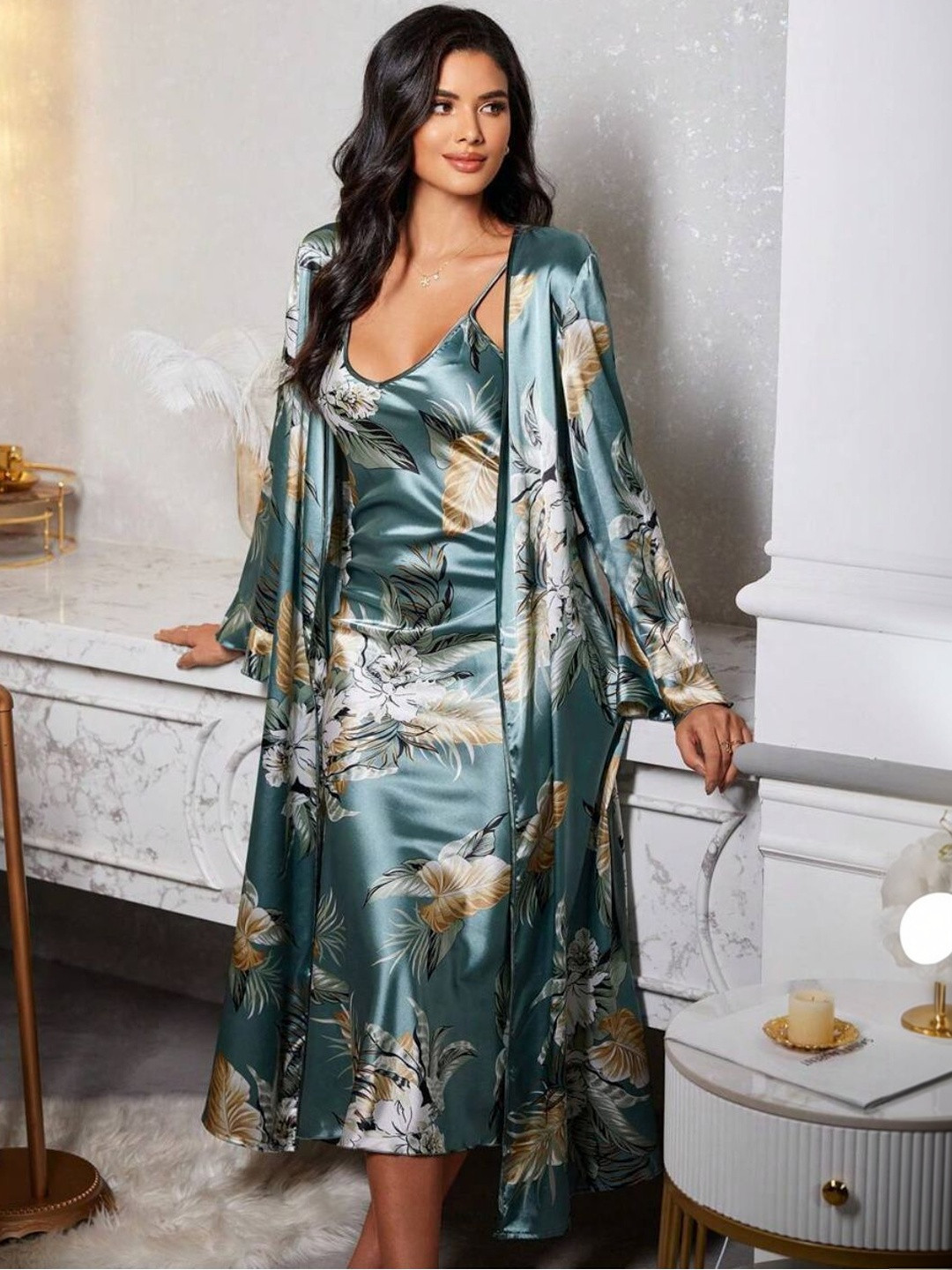 Moda Rapido Printed Nightdress