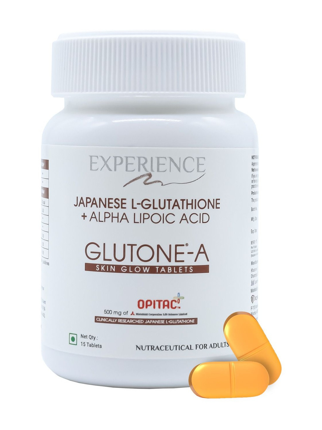 GLUTONE Glutone-A Japanese Glutathione with ALA - 15 Tablets