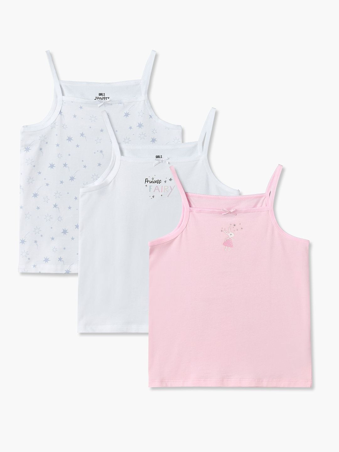 Juniors by Babyshop Pack of 3 Printed Assorted Cotton Tank