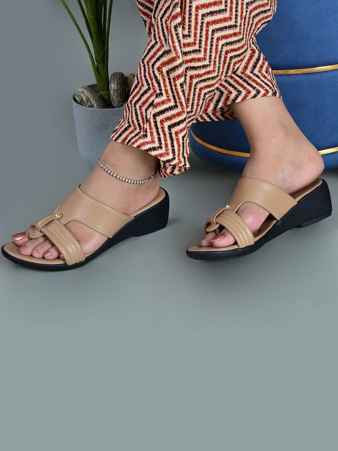 STICY Open Toe Comfort Pumps