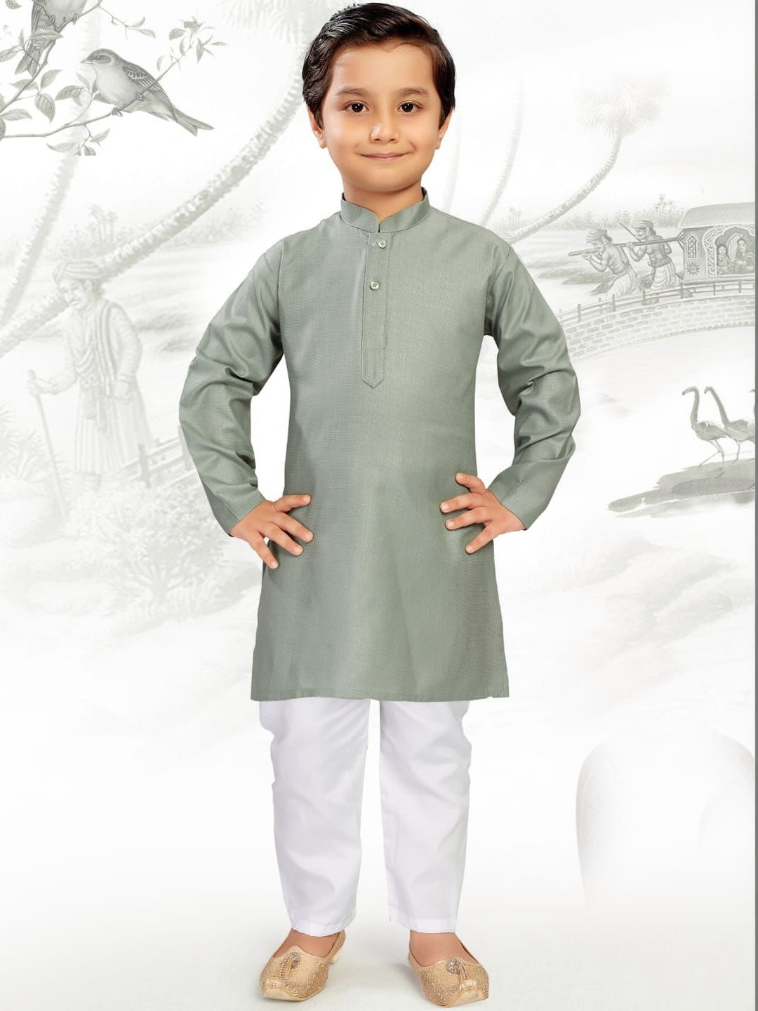INZORA Boys Regular Kurta with Pyjamas