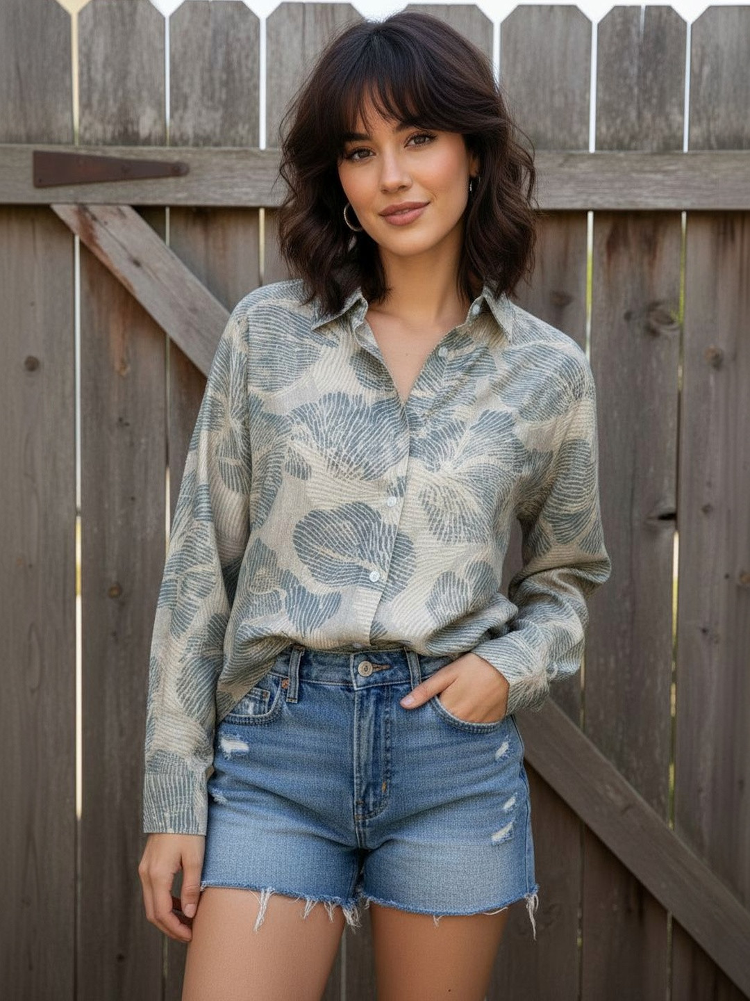 The Roadster Lifestyle Co Printed Spread Collar Shirts