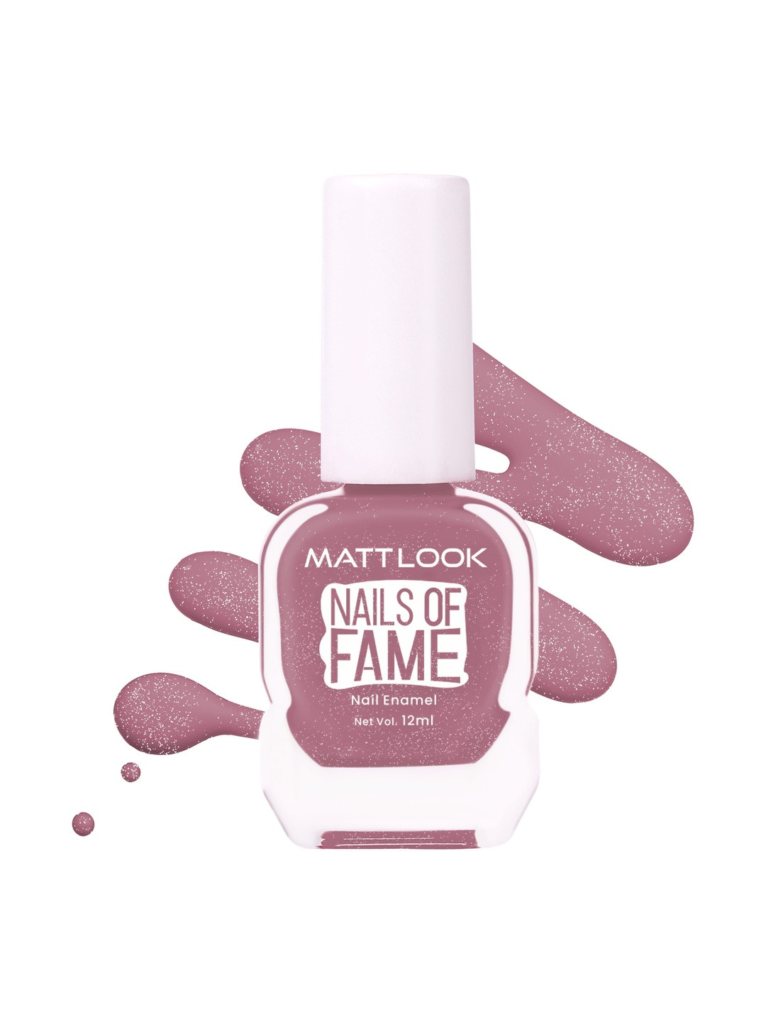 MATTLOOK Nails Of Fame Long Lasting Nail Enamel - 12 ml - Pink Glaze 63