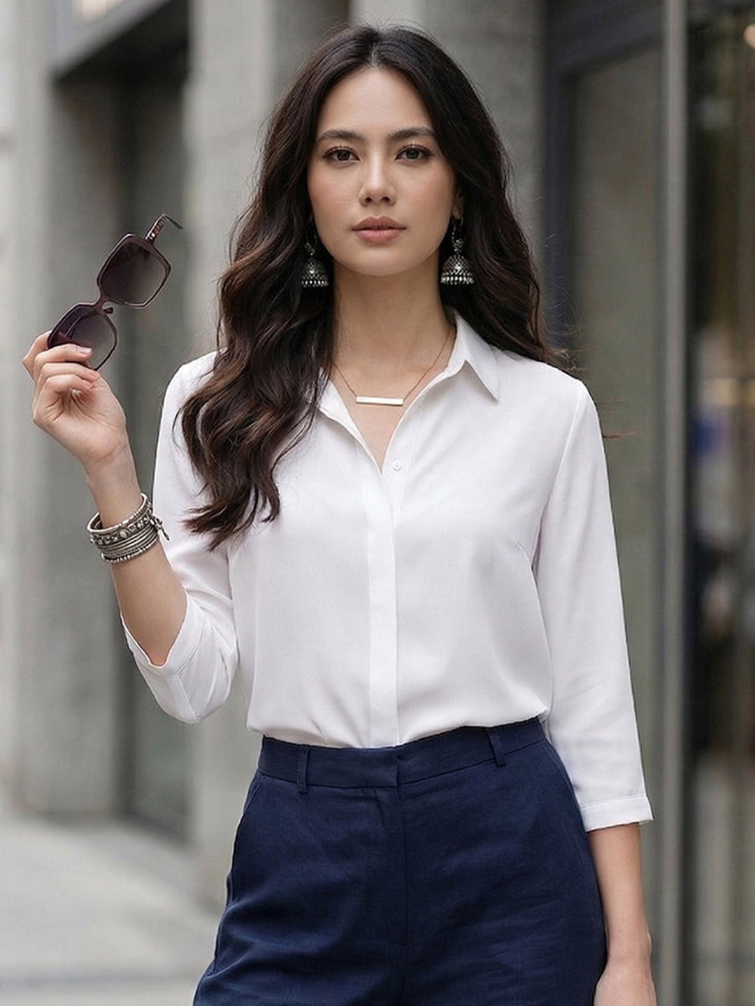 APEKTRA Women Smart Casual Shirt