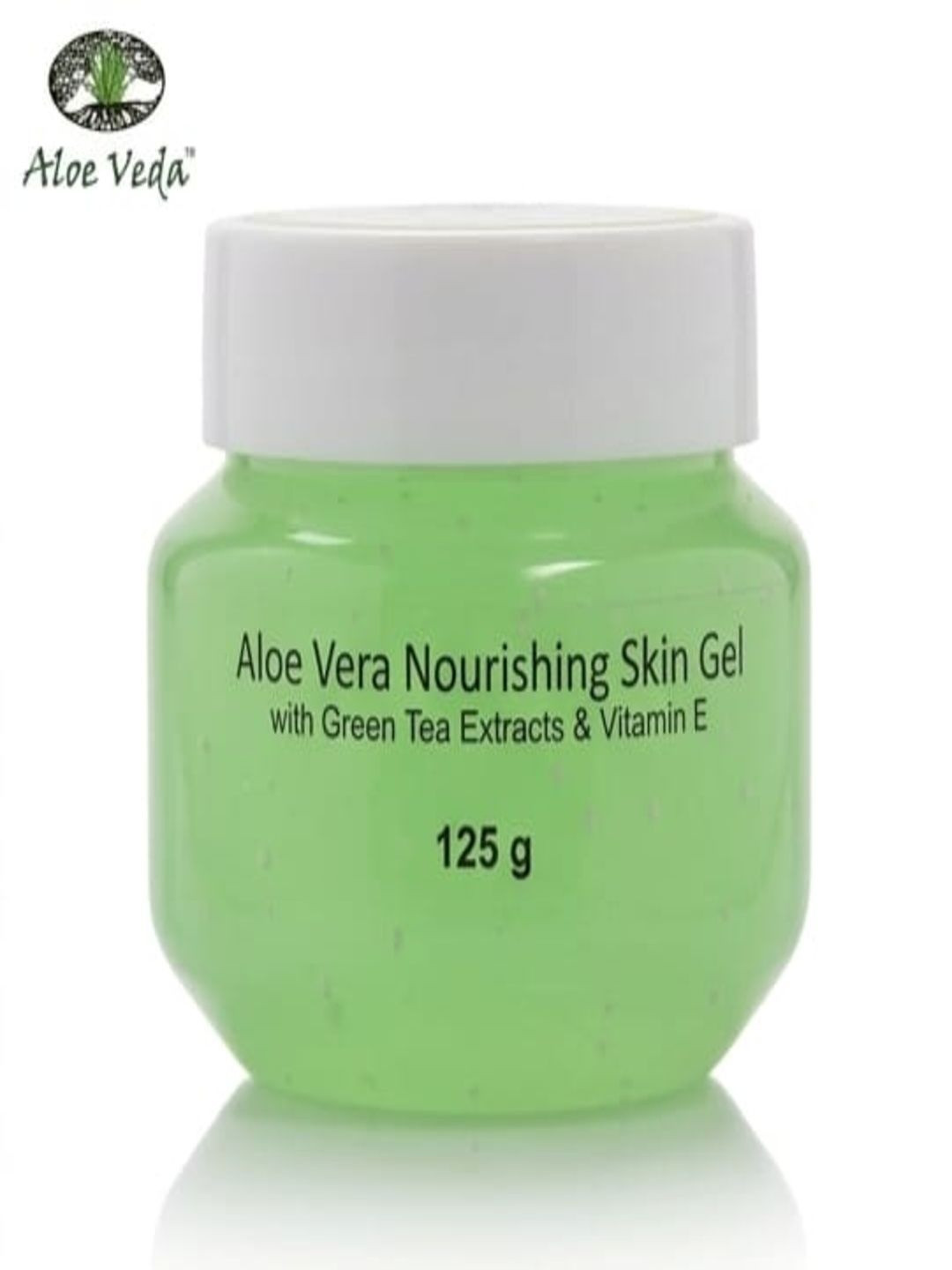Aloe Veda Aloe Vera Nourishing Skin Gel With Green Tea Extracts & Vitamin E - 125 g