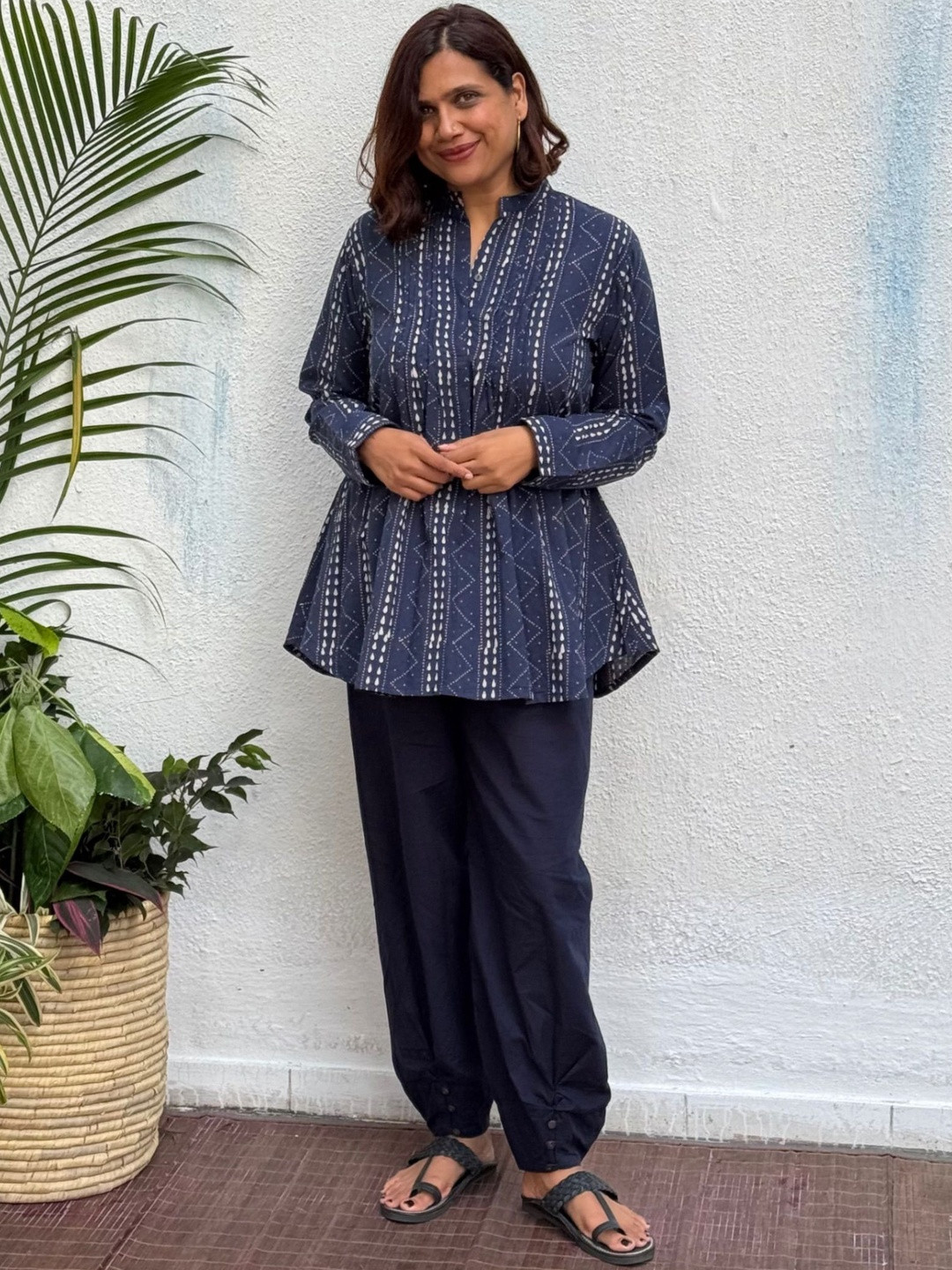 Chidiyaa Women Block Printed Pure Cotton Kurti
