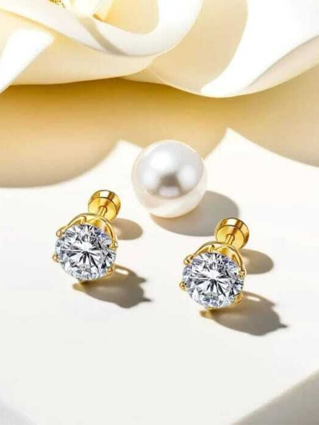 Aksha Collection Circular Studs Earrings