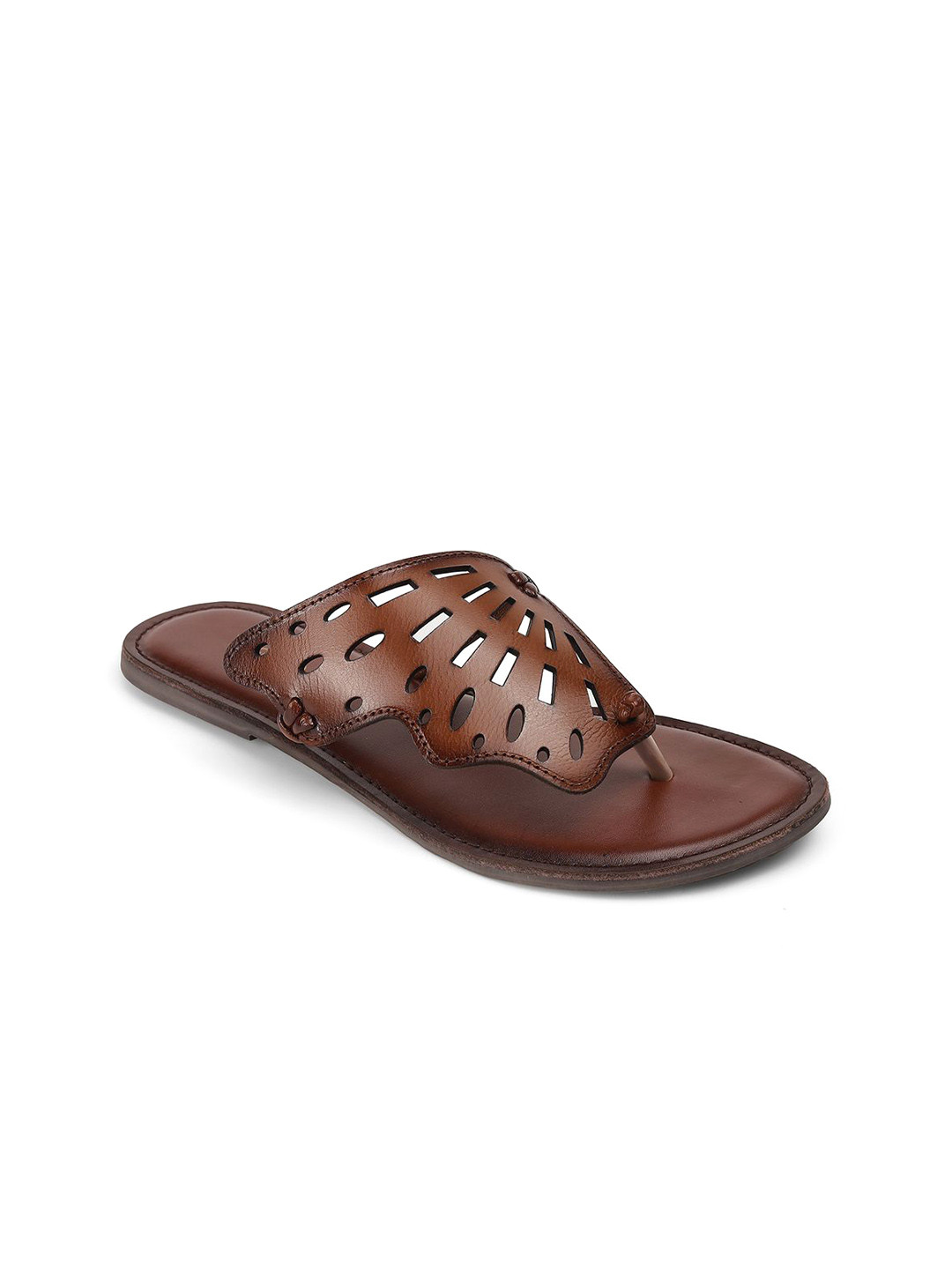 PEPPER Women Open Toe Flats with Laser Cuts