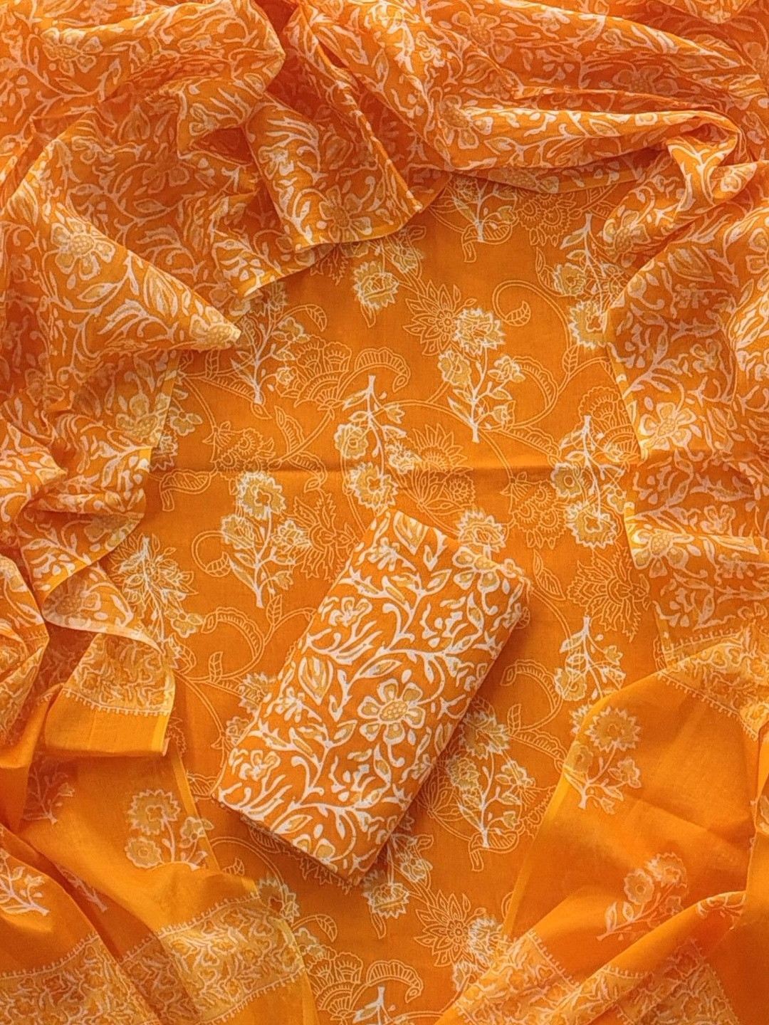 Khatri Creations Printed Pure Cotton Unstitched Dress Material