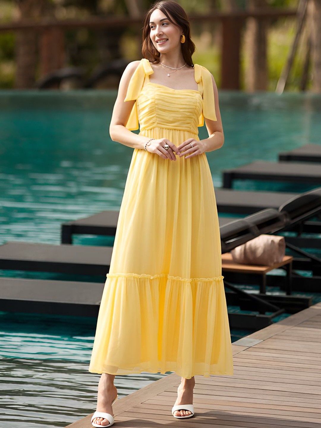 aayu Women Maternity Maxi Dress