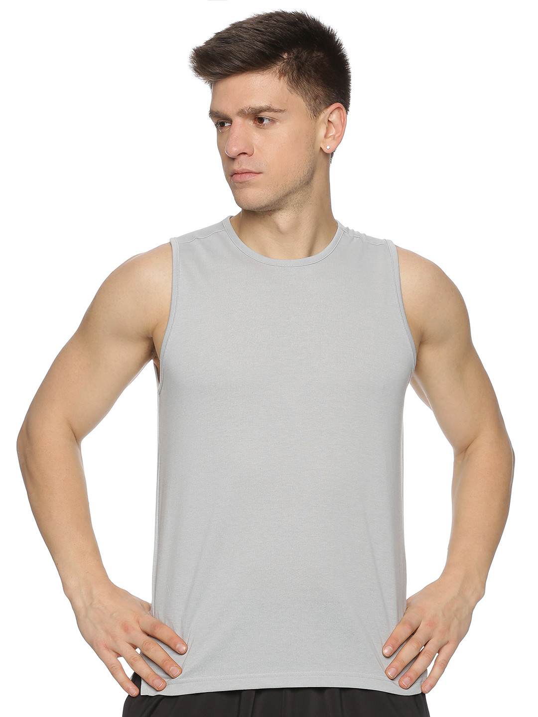 DOMIN8 Men Raw Edge Slim Fit T-shirt