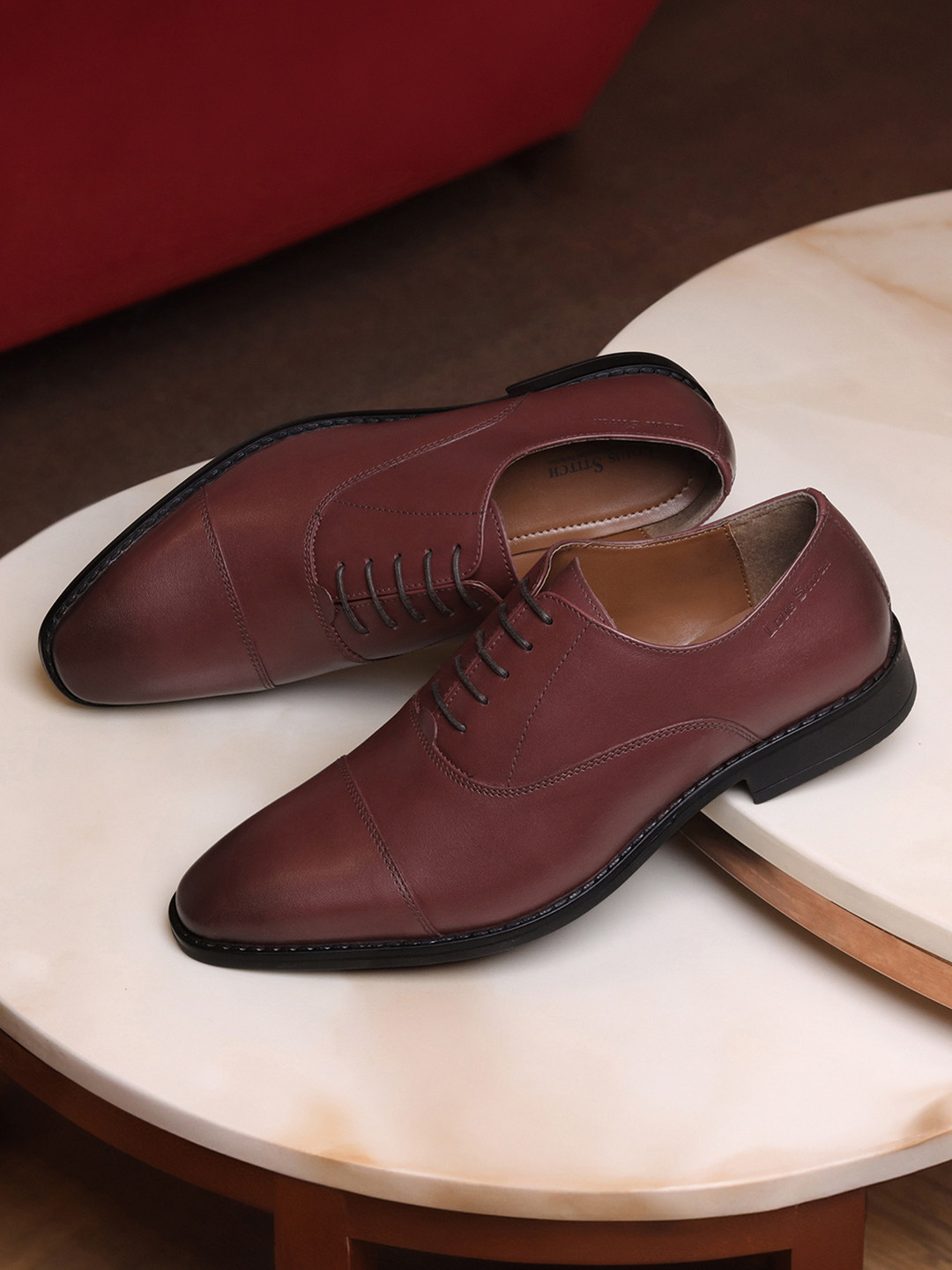 LOUIS STITCH Men Premium Egyptian Crust Leather Formal Derbys