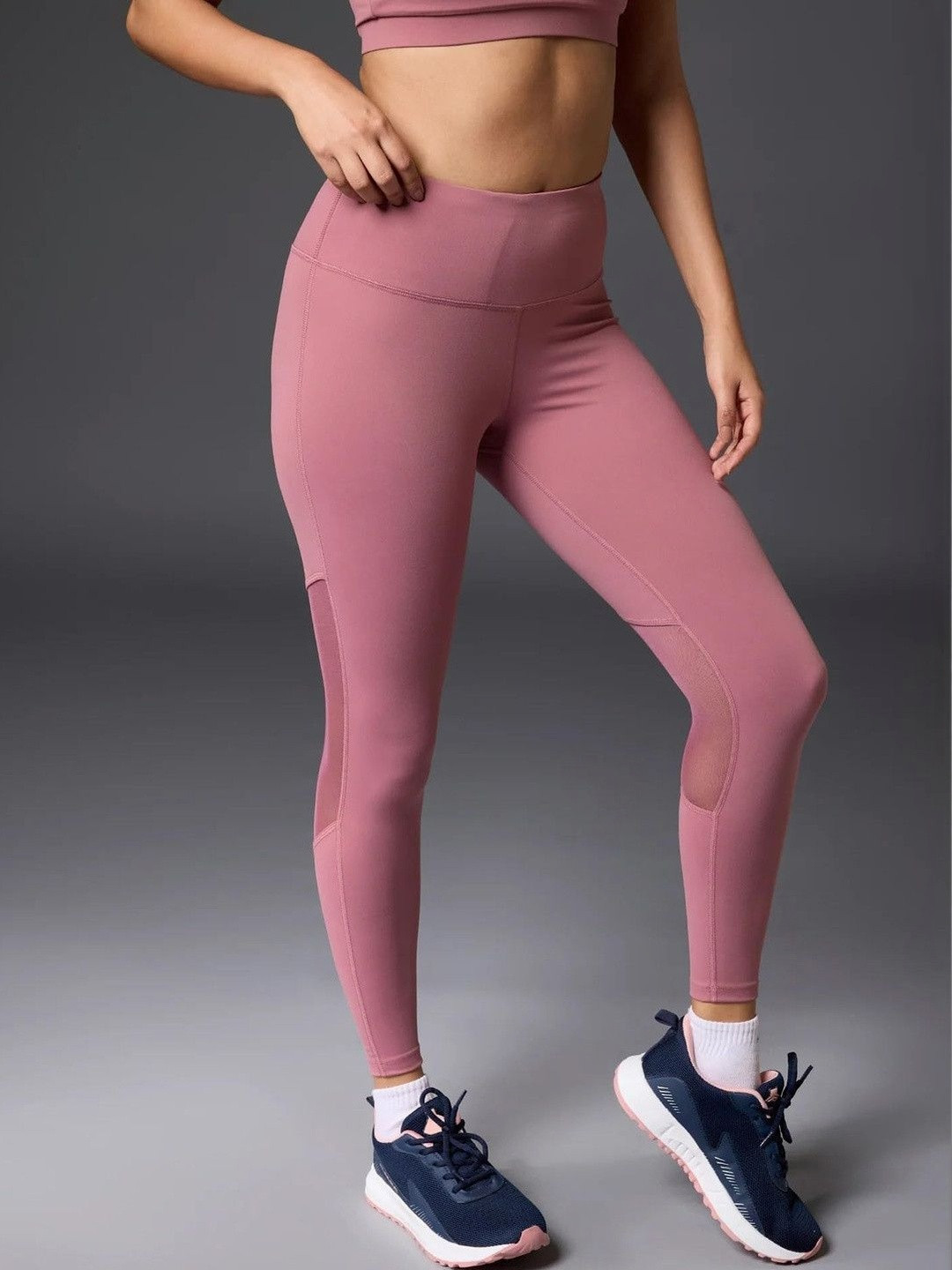 INCITE Women Mesh Flow Ankle-Length Gym Leggings