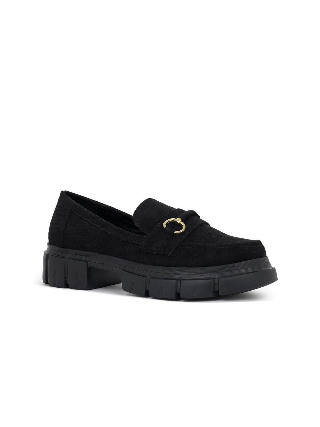 London Rag Women Round Toe PU Loafers