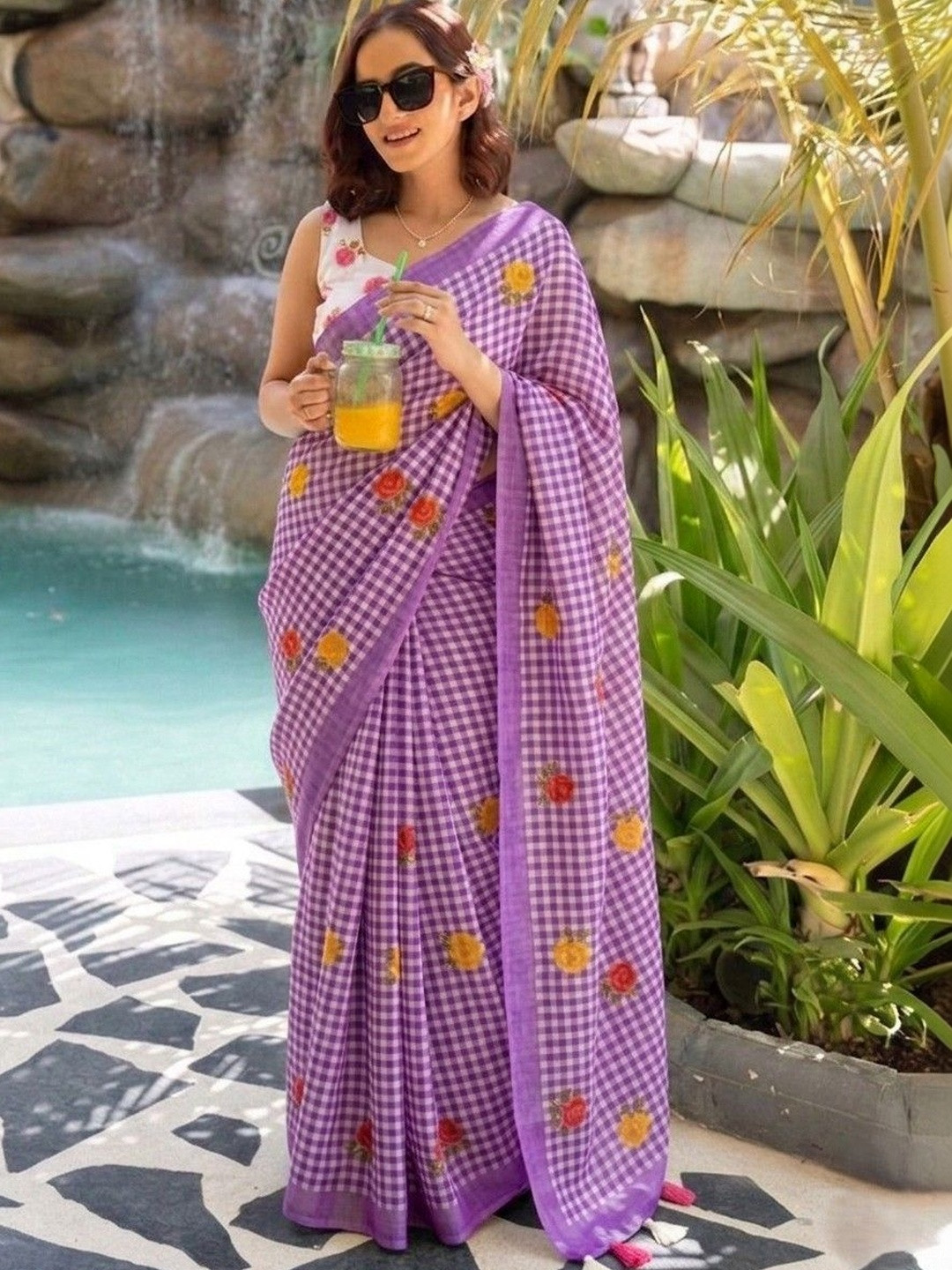 Sanwariya Silk Checked Saree