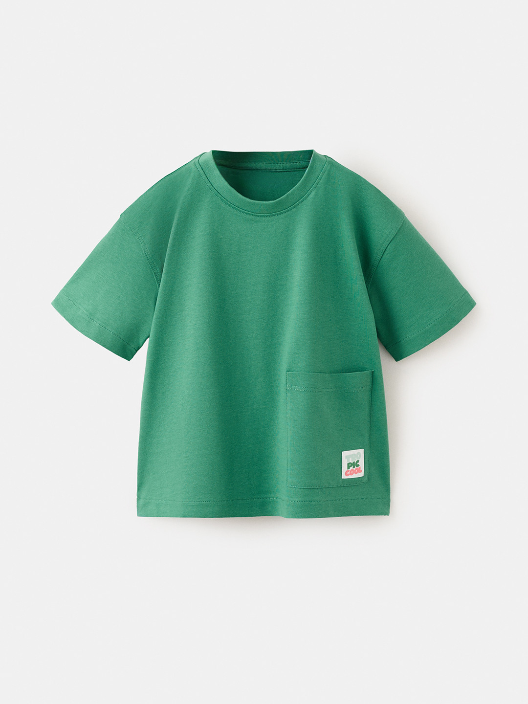 Mango Kids Boys Drop-Shoulder Sleeves Pure Cotton T-shirt