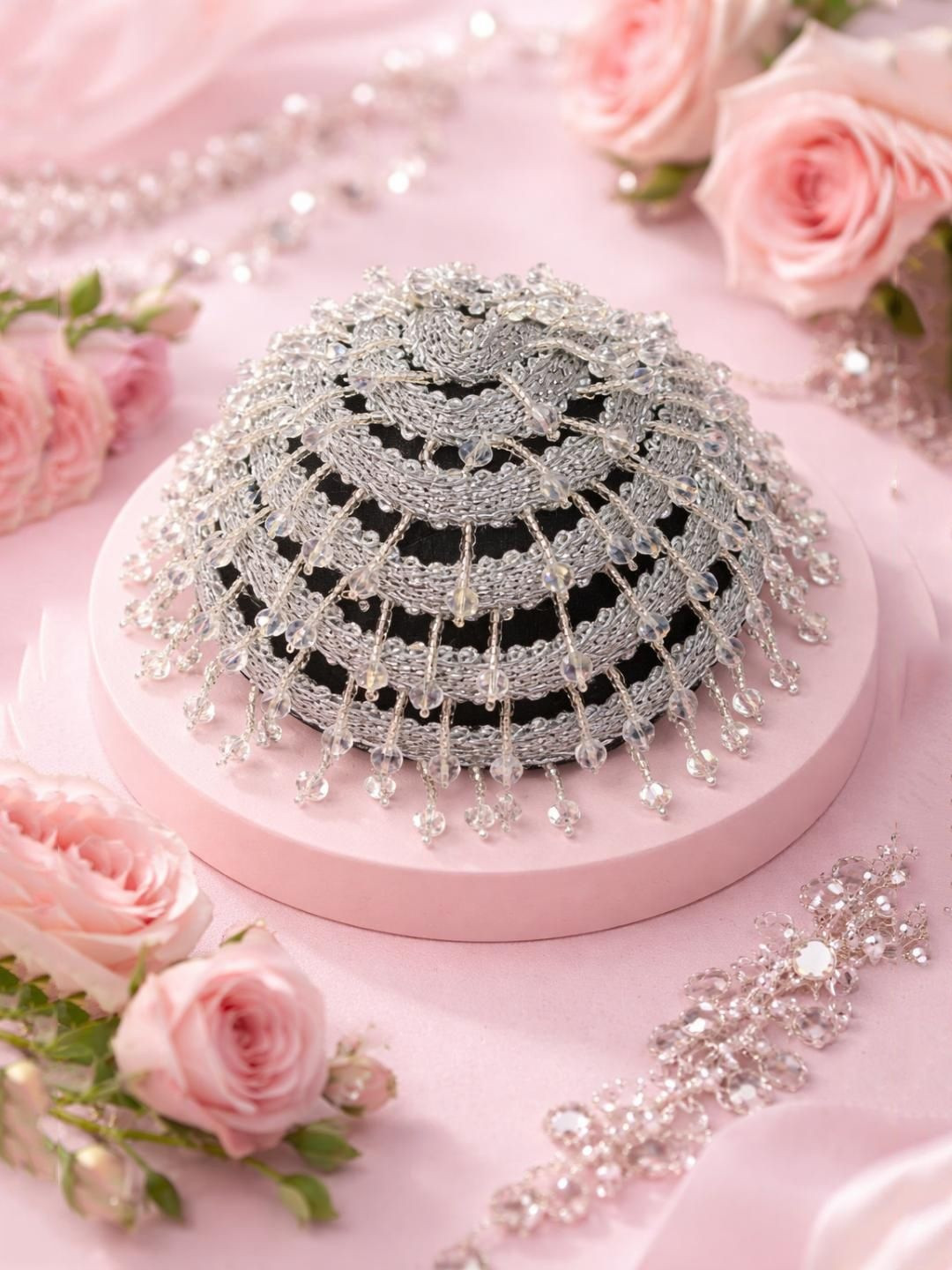 Bhana Fashion Women Beaded Hair Accessory Set of