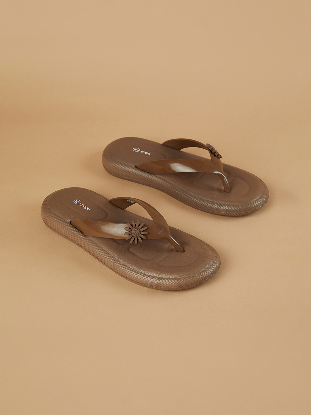 Ginger by Lifestyle Women Embellished Thong Flip-Flops