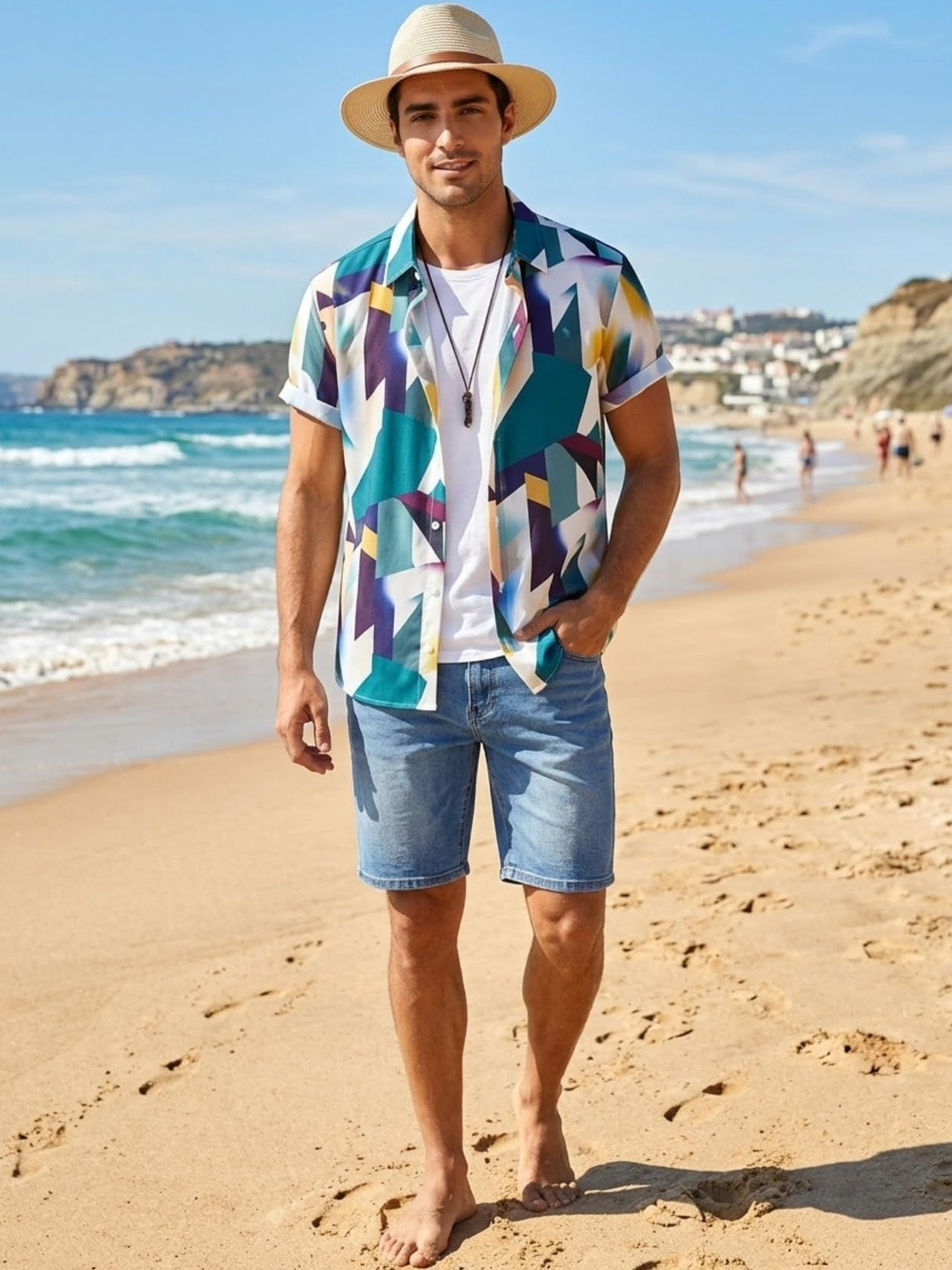 FUNKY RICH Men Standard Printed Casual Shirt