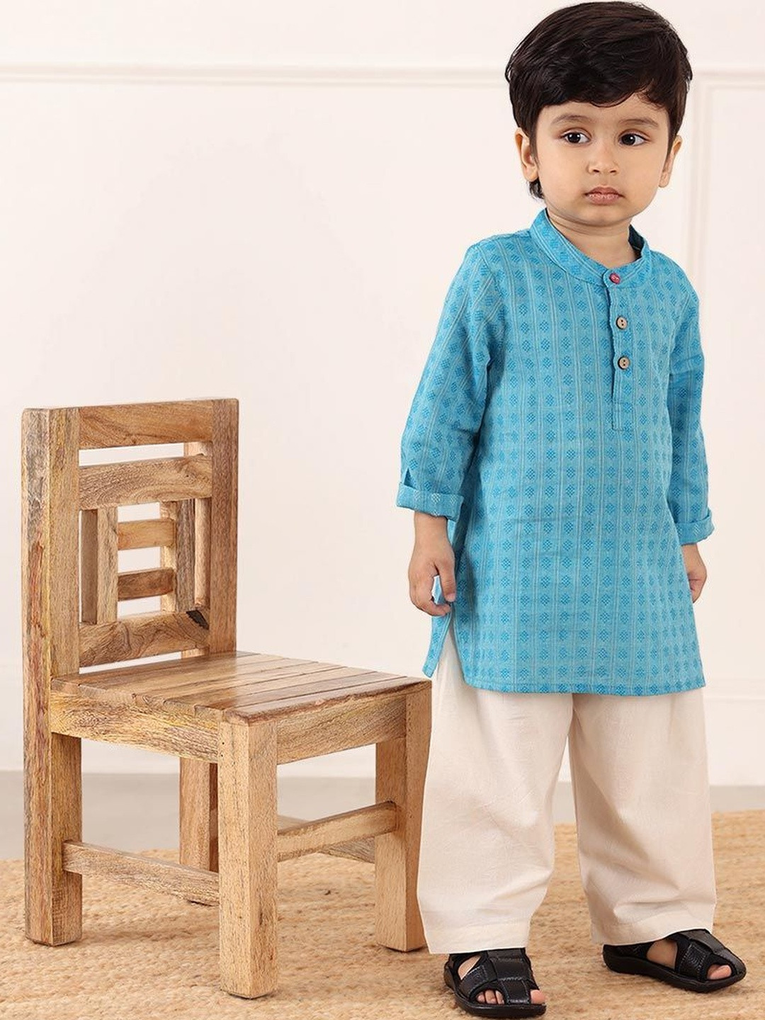 Fabindia Boys Ethnic Motifs Printed Kurta