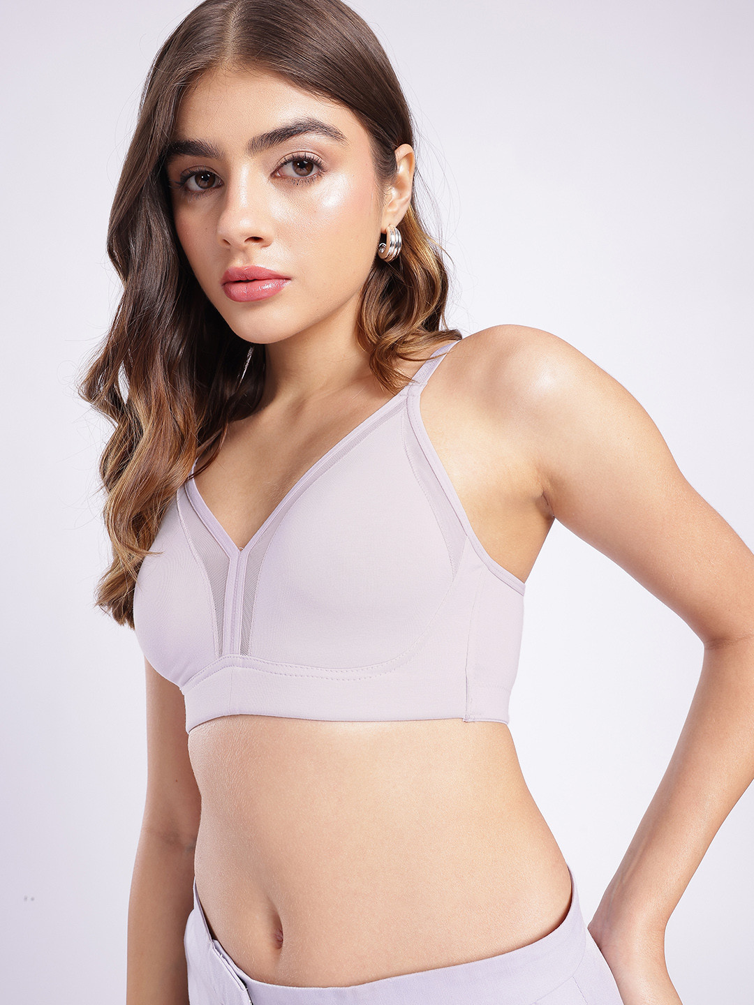 glitchez Net Detail Bra - Medium Coverage