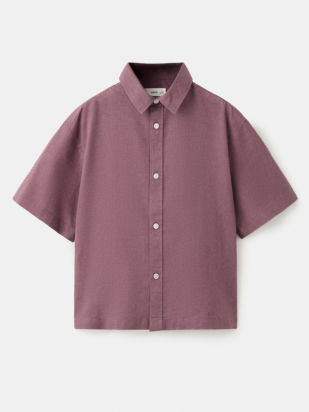 Mango Kids Boys Linen Cotton Shirt