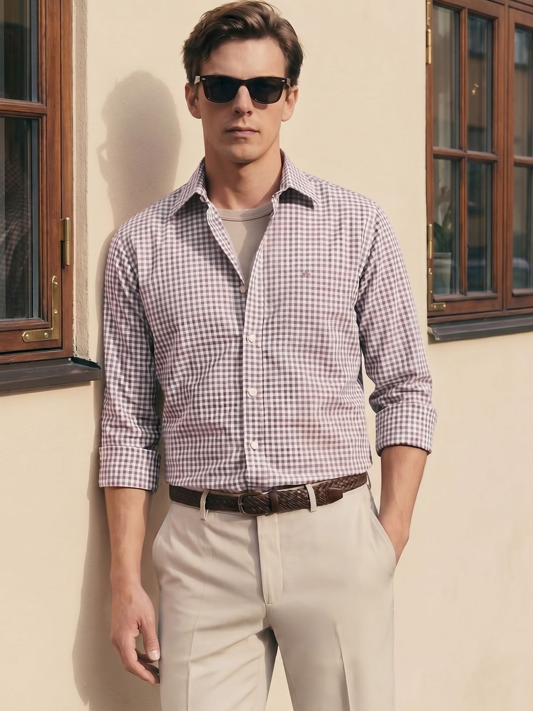 Arrow Sport Men Slim Fit Checked Casual Shirt